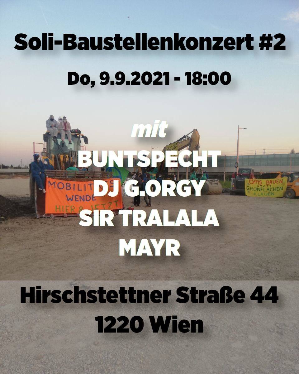 Ank&uuml;ndigungstext f&uuml;r das Baustellenkonzert am 09. September 2021